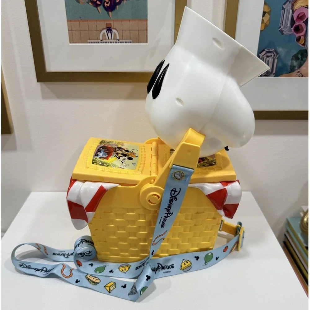 Disney Parks Mickey & Minnie's Runaway Railway Picnic Basket Popcorn Bucket 2023